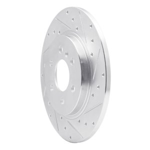 Buick TERRAZA Brake Rotor (1) - Rear Right - R1 Concepts - Drilled & Slotted - Silver - 2006